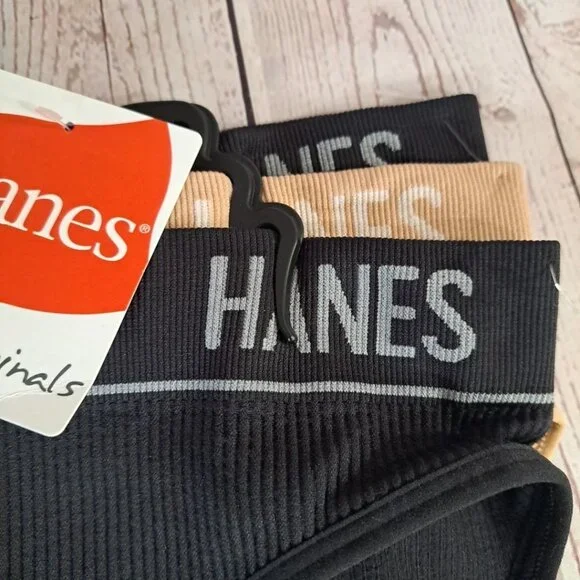 Hanes Originals Women's Seamless Rib Bikini Underwear , 3-pack Small - Picture 2 of 4
